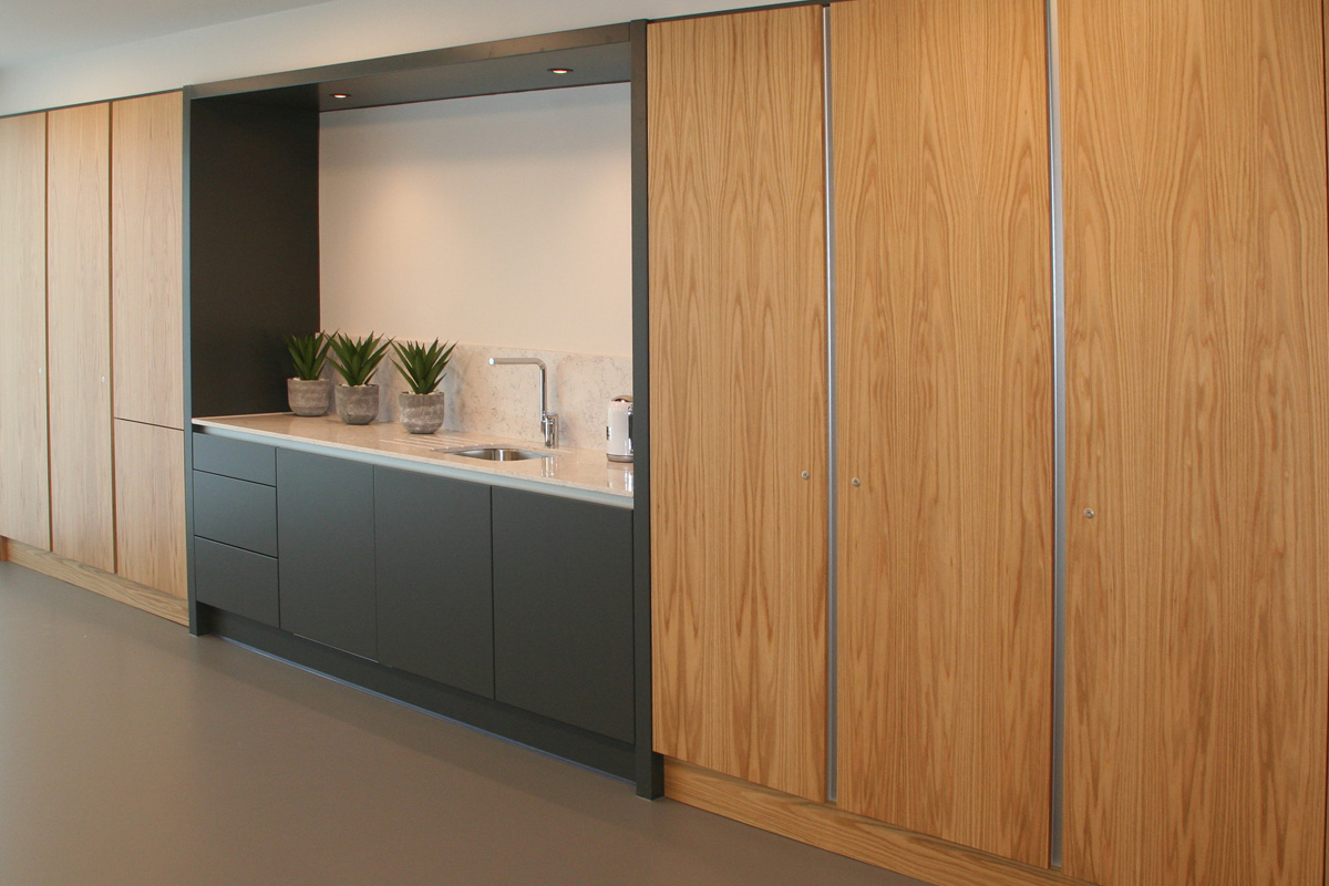 Communal Kitchenette and Wall Panelling
