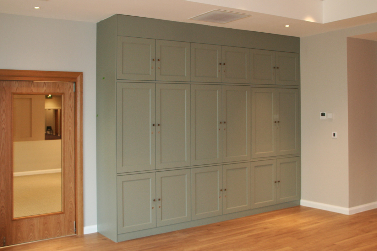 Enclosed storage cupboards