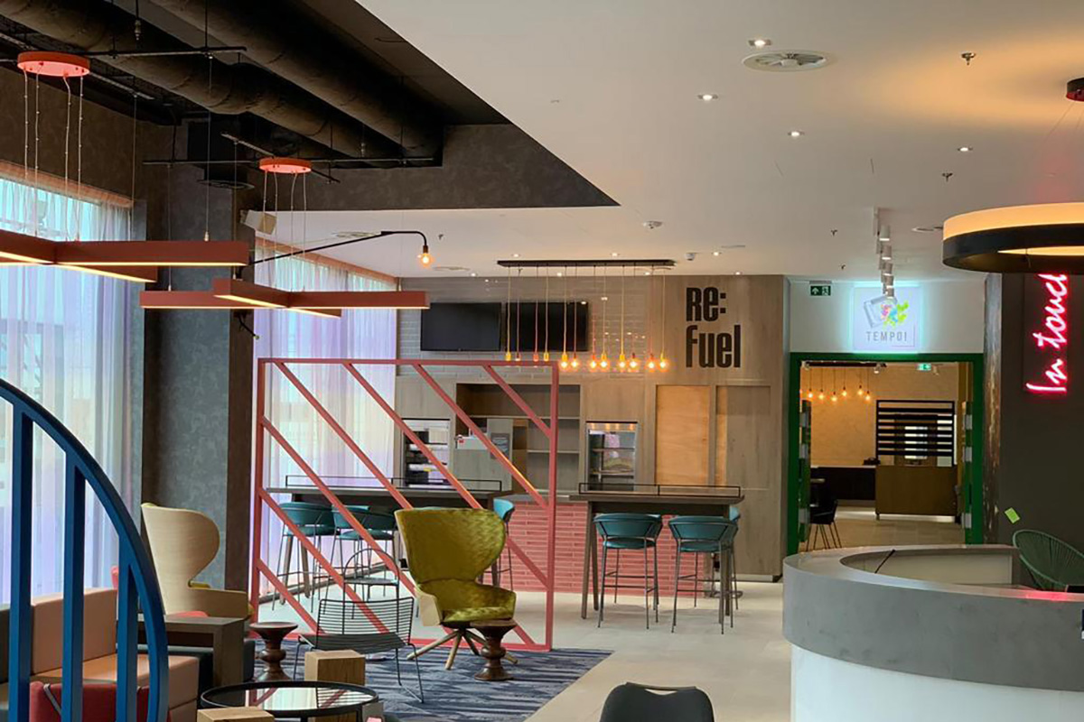 Bar showing bespoke room dividers